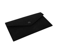 Pffiocix Portafoglio portamonete in feltro per donne e uomini, borsa per cambio carta d'identità, porta carte di credito, organizer per denaro, pochette lunga con fibbia, portafoglio catene per uomo