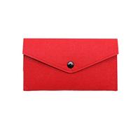 Pffiocix Portafoglio portamonete in feltro per donne e uomini, borsa per cambio carta d'identità, porta carte di credito, organizer per denaro, pochette lunga con fibbia, portafoglio catene per uomo