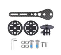 Pffiocix Supporto per bici in fibra di carbonio, design regolabile, multifunzione, installazione rapida per individuare le luci, forte supporto per luce