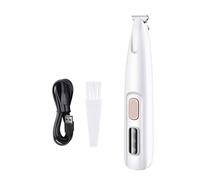 Pffiocix Trimmer per peli di animali domestici con luce a LED per la toelettatura delle zampe ricaricabile a basso rumore Trimmer per tutti gli animali domestici