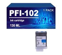PFI-102 Cartucce D'inchiostro Compatibili Per Canon IPF500 IPF510 IPF600 IPF610 IPF700 IPF710 IPF650 655 750 755 760 Stampante,102C-1 Pack