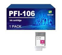 PFI-106 Cartucce D'inchiostro Con Chip Compatibili Per Canon IPF 6400, IPF 6450, IPF 6410, IPF 6460, IPF 6400S, IPF 6410S Stampante, 130 Ml,M-1 PACK