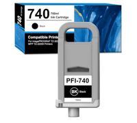 PFI740 PFI-740 Nero Cartuccia d'inchiostro Compatibile PFI740 PFI-740BK PFI 740 4769C001 Sostituzione per Canon imagePROGRAF TZ-30000 TZ-30000 MFP Stampante