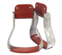 PFIFF 005094-70-Full - Staffe Western in Alluminio Decorato, per mezzosangue e purosangue, Colore: Multicolore