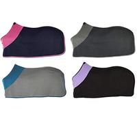 PFIFF 100983 - Coperta in pile per cavalli, colore: blu/rosa, 155