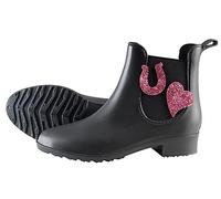 PFIFF 102663 "Lucky, stivali impermeabili in gomma, nero, 30-35, Nero, 32 EU