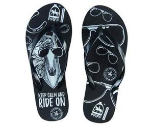 PFIFF 102672 - Infradito Keep Calm..., nero 28-35