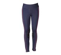 PFIFF 102846 'Larissa' - Leggings da equitazione da donna, con ginocchio, 158 taglie, blu scuro