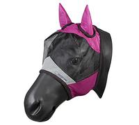 PFIFF 102943 - Maschera antimosche con protezione UV, per cavalli, frangia, rosa