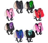 PFIFF 103106 - Set Completo Sella per shettys o Cavalli in Legno, per Bambini, Colore: Verde