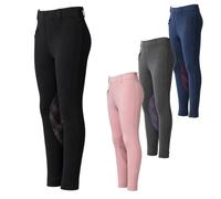 PFIFF 103133 Emilia - Leggings da Equitazione per Bambini a 3/4, in Silicone, con Passanti per Cintura