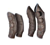 PFIFF Barrow 101341 - Set di 4 Ghette Imbottite, stabili, Colore: Marrone