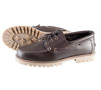 PFIFF Freizeitschuhe Canvas Lederschuhe, Scarpe. Donna, Marrone, 41