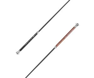 PFIFF Frusta per dressage con manico in similpelle