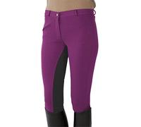 Pfiff Reithose Vollbesatzhose, Pantaloni da equitazione con rinforzo completo Donna, Rosa (Pinkgray), 40