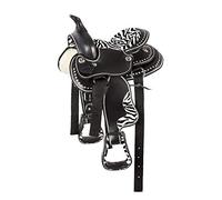 PFIFF Sella Western con Pony Bianco e Nero