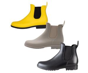 PFIFF Stivaletto Jodhpur in PVC, da donna, nero, giallo, grigio, 29-42, giallo., 37 EU