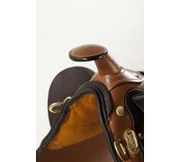 PFIFF Stock Sella con Horn, Marrone 17,5 KW1