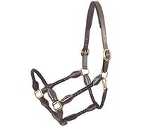 PFIFF Trenza 102922 - Cavezza in Pelle Intrecciata, Colore: Marrone