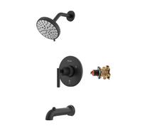 Pfister 8P8WS2CSOSSDB Capistrano - Rivestimento per vasca e doccia con valvola a difesa spot nero opaco