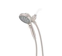 Pfister HydroFuse 016HFM01GS - Soffione doccia portatile, tubo incluso, aggancio magnetico, 6 funzioni, 2,5 GPM, finitura in nichel spazzolato Spot Defense
