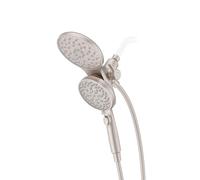 Pfister HydroFuse 020HFM01GS - Soffione doccia e palmare, tubo incluso, aggancio magnetico, 6 funzioni, 2,5 GPM, finitura in nichel spazzolato Spot Defense