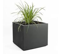 Pflanzwerk® Fioriera Vaso per Fiori Portavaso Antracite 23x23x23cm *Resistente al Gelo* *Protezione UV* *Europea di qualità*