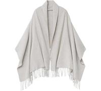 PFLife Sciarpa di Cashmere Per Le Donne 80'' * 27'' Regalo Pashmina Scialli e Wraps Spessore Oversize Inverno Morbido e Caldo (A-Bianco Grigio)