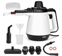 Pfloge® Pulitore Vapore Casa 430ml, 1200W 3,5 Bar Pulitore a Vapore per Divani con 9 Accessori, Pulitore a Vapore Portatile per Moquette,Tende, Divani, Cucina, Auto, Bagni e Altro