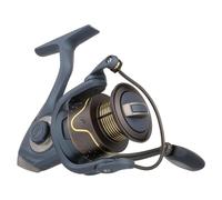Pflueger President Mulinello da pesca spinning, misura 35, sistema con 10 cuscinetti a sfera in acciaio inox, frizione frontale in feltro ad olio sigillato, struttura leggera in grafite