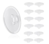 PFLYPF 100 ganci adesivi trasparenti, PVC, 100%, da appendere, resistenti all'olio e all'umidità, per cucina, bagno, ufficio, da soffitto (3 cm)