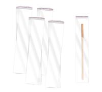 PFLYPF 200 sacchetti di cellophane, autoadesivi trasparenti in plastica OPP, sacchetti regalo, lunghi sacchetti autoadesivi, possono essere utilizzati per caramelle, bastoncini di biscotti, gioielli