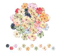 PFLYPF 60 Fiori del linguaggio delle stelle, teste di fiori artificiali, decorazioni fai da te, fiori fatti a mano, usati per decorare matrimoni, feste, auto di nozze