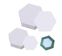PFLYPF Stencil esagonali in carta per Patchwork, 200 pezzi, 26 mm/36 mm, resistenti e unici, per fai da te e cucito