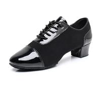 PFMSAAF scarpe da ballo uomo Scarpe uomo salsa latina: design elegante con inserti neri, perfette per jazz, tango o balli sala, offrono comfort e supporto sulla pista da ballo