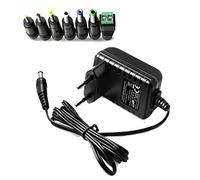 PFMY 5V 2A AC Adapter Alimentatore Caricabatterie Adattatore Trasformatore Switching Adaptor Con 7 Prese Convertibili 5.5mmx2.1mm, 5.5mmx2.5mm, 3.5mmx1.35mm, 4.0mmx1.7mm, 2.5mmx0.7mm, 6.3mmx3.0mm