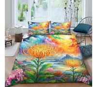 PFQHUAIDH Protea Cynaroides Set Copripiumino Letto Con Federe 3 Pezzi Flowers Stampa 3D Set Biancheria Da Letto Con Chiusura Lampo Non Necessita Di Stiratura Per Ragazzi E Ragazze King(220x240cm)