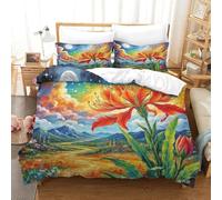 PFQHUAIDH Protea Cynaroides Set Copripiumino Letto Con Federe 3 Pezzi Flowers Stampa 3D Set Di Biancheria Da Letto Con Chiusura Lampo Morbido Confortevole Per Adulti E Bambini Super King(260x220cm)