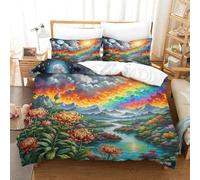 PFQHUAIDH Protea Cynaroides Set Copripiumino Letto E Federe 3 Pezzi Flowers Stampa 3D Set Biancheria Da Letto Con Chiusura Lampo Non Necessita Di Stiratura Per Ragazzi E Ragazze Super King(260x220cm)