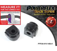 PFR36-610-14BLK Powerflex Nere Bussole Del Barra Anti Roll Posteriore