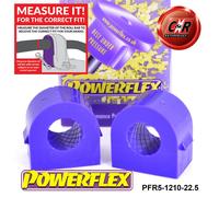 PFR5-1210-22.5 Powerflex Road Posteriore Bronzine Barra Antirollio 22.5mm