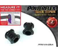 PFR57-510-22BLK Powerflex Nero Ali Del Bar Anteriore Anti Roll 22Mm