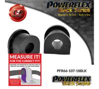 PFR66-107-18BLK Powerflex Neri Supporti Barre Anti Rollio Posteriori 18mm