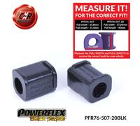 PFR76-507-20BLK Powerflex Nero Supporti Per Barra Anti Rollio Posteriore 20Mm