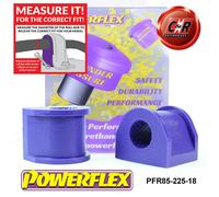 PFR85-225-18 Powerflex Road Posteriore Barra Antirollio Interno Spazzole 18mm
