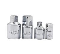 PFXNGMS Set di 4 adattatori per Chiave a cricchetto, riduttori e convertitori da 1/2" a 3/8" a 1/4" per Chiavi a percussione elettriche e cricchetti, mandrino per Trapano