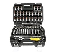 PFXNGMS Set di Chiavi a cricchetto, Set di Chiavi a Bussola da 61 Pezzi, Kit di Strumenti per la Riparazione di Auto con Custodia per la Famiglia, Set di Strumenti per la Riparazione di Case