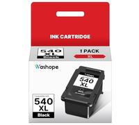 Washope PG540XL PG 540XL PG 540 XL Nero Cartucce d'inchiostro Compatibile con Canon 540 XL per Canon Pixma MG3650 MG3650S MG3600 MG3550 TS5150 TS5151 MX455 MG2250 MG4250 (XL Capacità)