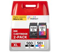 PG-560XL CL-561XL Cartucce Compatibili per Canon 560 561 per TS5350i 2-Pack