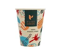 PG EcoAmour Bicchieri di carta di canna da zucchero, 240 ml, 50 pezzi, compostabili, biologici, ecologici e biodegradabili, in fibra vegetale